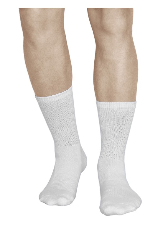 Mens white crew socks | Vitsocks