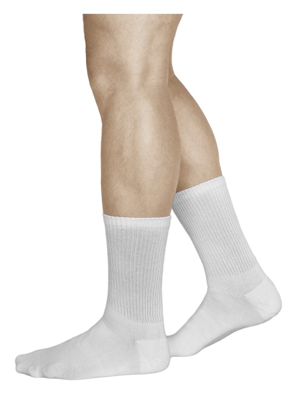 Meias de bambu para homem. Meias desporto brancas | Vitsocks