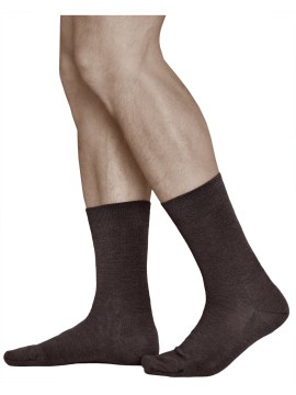Chaussette en laine merinos homme, chaude noire | Vitsocks