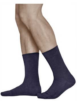 Chaussette en laine merinos homme, chaude noire | Vitsocks