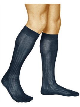 Mens knee high socks, 100% mercerised cotton | Vitsocks