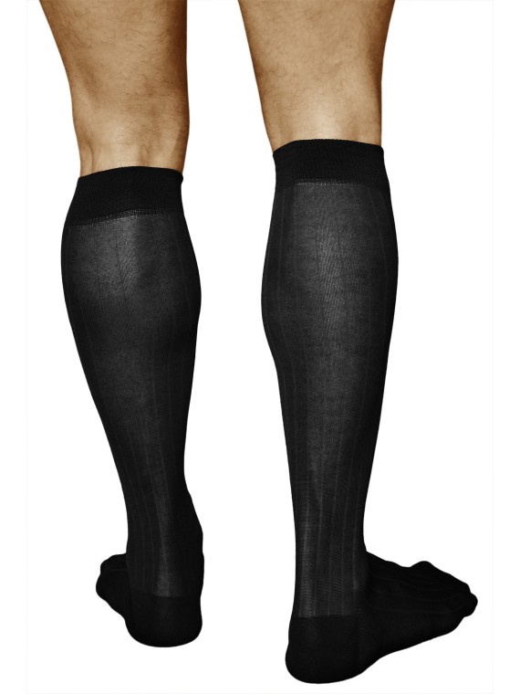 Mens knee length dress socks, mercerised cotton | Vitsocks
