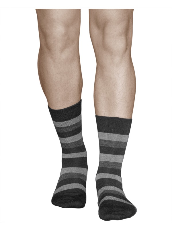 Striped wool socks. Mens werino sock with stripes | Vitsocks