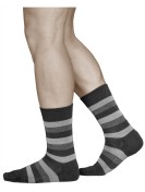 Chaussettes homme en laine de merinos, noir gris | Vitsocks