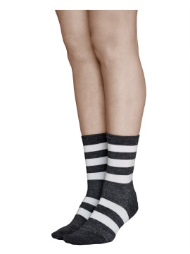 Chaussette chaude laine merinos femme, à motif | Vitsocks
