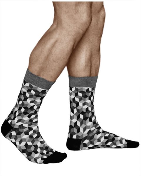 Vitsocks Bunte Socken Unisex - Geometrische Motive Aus Weicher Baumwolle